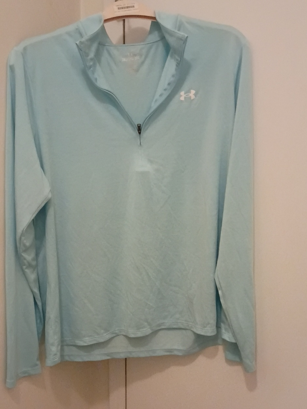 Under Armour Light Aqua Quarter-Zip Pullover